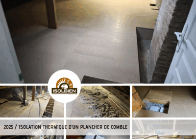 Isolation thermique d'un plancher de comble