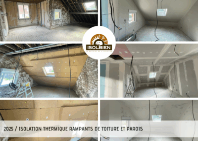 Isolation Thermique des Rampants de toiture et es Parois