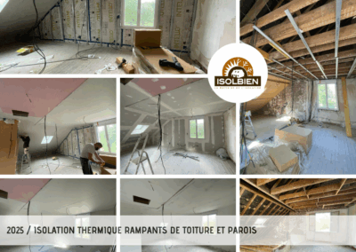 Isolation Thermique des Rampants de toiture et es Parois