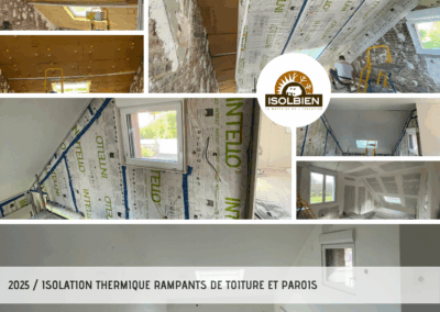 Isolation Thermique des Rampants de toiture et es Parois