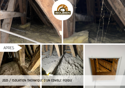 Isolation Thermique d'un comble perdu