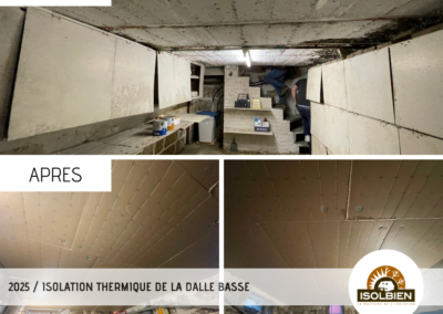 Isolation thermique de la dalle basse